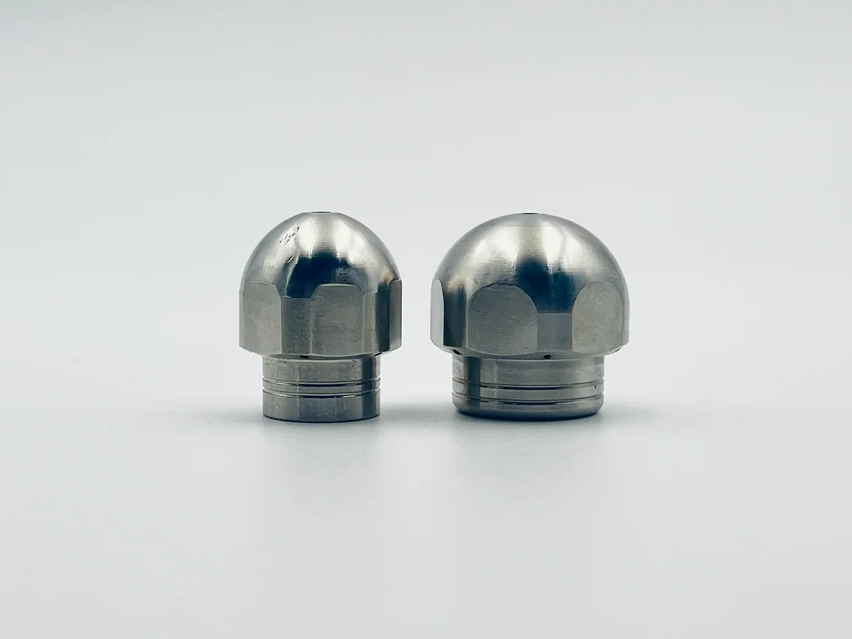 Compact Bullet Mini Nozzle featuring durable metal body and precise orifice tip designed for high-pressure industrial spraying tasks requiring consistent flow control reliability